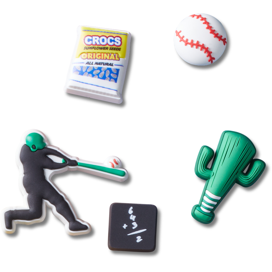 Crocs - Baseball Team 5 Pack Jibbitz™ charms for Women|Men|Jibbitz™ Charms