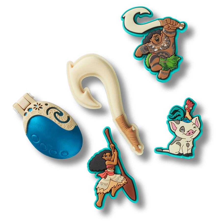 Crocs - Disney Moana 5 Pack Jibbitz™ charms for Women|Men|Kids|Jibbitz™ Charms