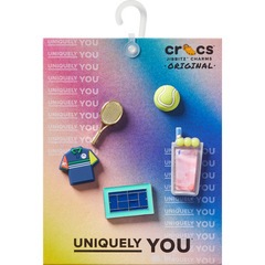 Crocs - Day at The Tennis Court 5 Pack Jibbitz™ charms for Women|Men|Jibbitz™ Charms