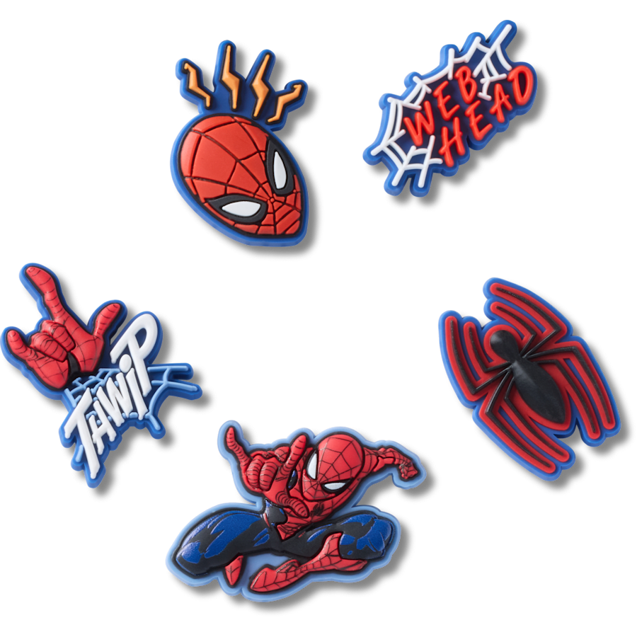 Crocs - Spiderman 5 Pack Jibbitz™ charms for Women|Men|Kids|Jibbitz™ Charms