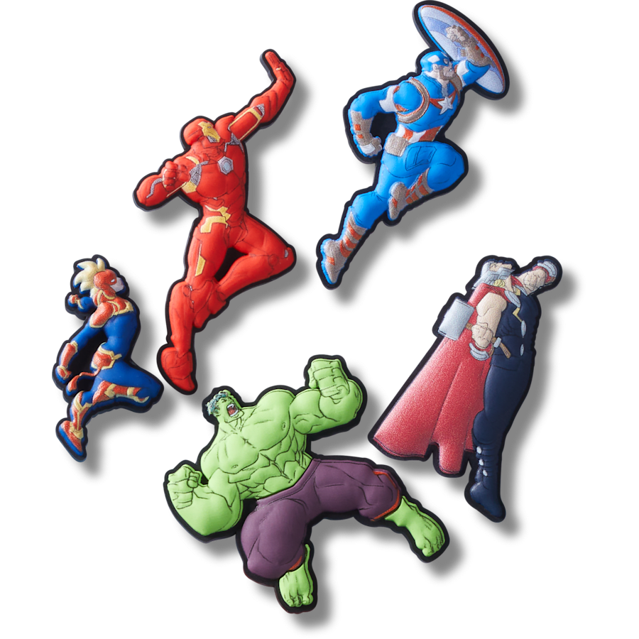 Crocs - Avengers Heroes 5PCk Jibbitz™ charms for Women|Men|Kids|Jibbitz™ Charms