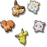 Crocs - Pokemon Character 5 Pck Jibbitz™ charms for Women|Men|Jibbitz™ Charms