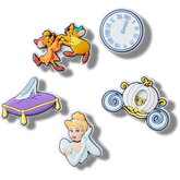Crocs - Cinderella 5 Pack Jibbitz™ charms for Women|Men|Kids|Jibbitz™ Charms