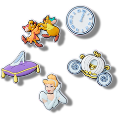 Crocs - Cinderella 5 Pack Jibbitz™ charms for Women|Men|Kids|Jibbitz™ Charms