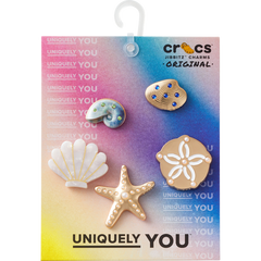 Crocs - Gold Seashell 5 Pack Jibbitz™ charms for Women|Men|Jibbitz™ Charms