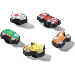 Crocs - Tiny Work Trucks 5 Pack Jibbitz™ charms for Women|Men|Jibbitz™ Charms