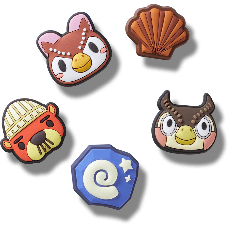 Crocs - Animal Crossing Collector 5 Pack Jibbitz™ charms for Women|Men|Kids|Jibbitz™ Charms