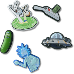 Crocs - Rick and Morty 5 Pack Jibbitz™ charms for Women|Men|Jibbitz™ Charms