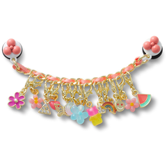 Crocs - Pink Adjustable Charm Chain Jibbitz™ charms for Women|Men|Kids|Jibbitz™ Charms