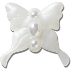 Crocs - Meta Jelly White Butterfly Jibbitz™ charms for Women|Men|Jibbitz™ Charms