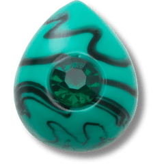 Crocs - Emerald May Birthstone Collection Jibbitz™ charms for Women|Men|Jibbitz™ Charms