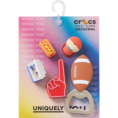 Crocs - Tailgate 5 Pack Jibbitz™ charms for Women|Men|Jibbitz™ Charms