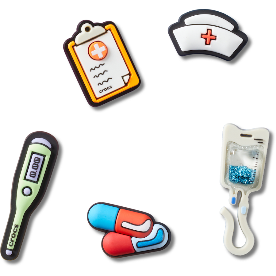 Crocs - Healthcare 5 Pack Jibbitz™ charms for Women|Men|Jibbitz™ Charms|Crocs at Work™