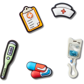 Crocs - Healthcare 5 Pack Jibbitz™ charms for Women|Men|Jibbitz™ Charms|Crocs at Work™