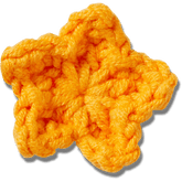 Crocs - Crafted Crochet Orange Star Jibbitz™ charms for Women|Men|Jibbitz™ Charms