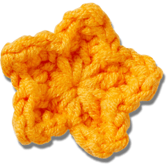 Crocs - Crafted Crochet Orange Star Jibbitz™ charms for Women|Men|Jibbitz™ Charms