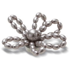 Crocs - Grey Pearl Beaded Daisy Jibbitz™ charms for Women|Men|Jibbitz™ Charms