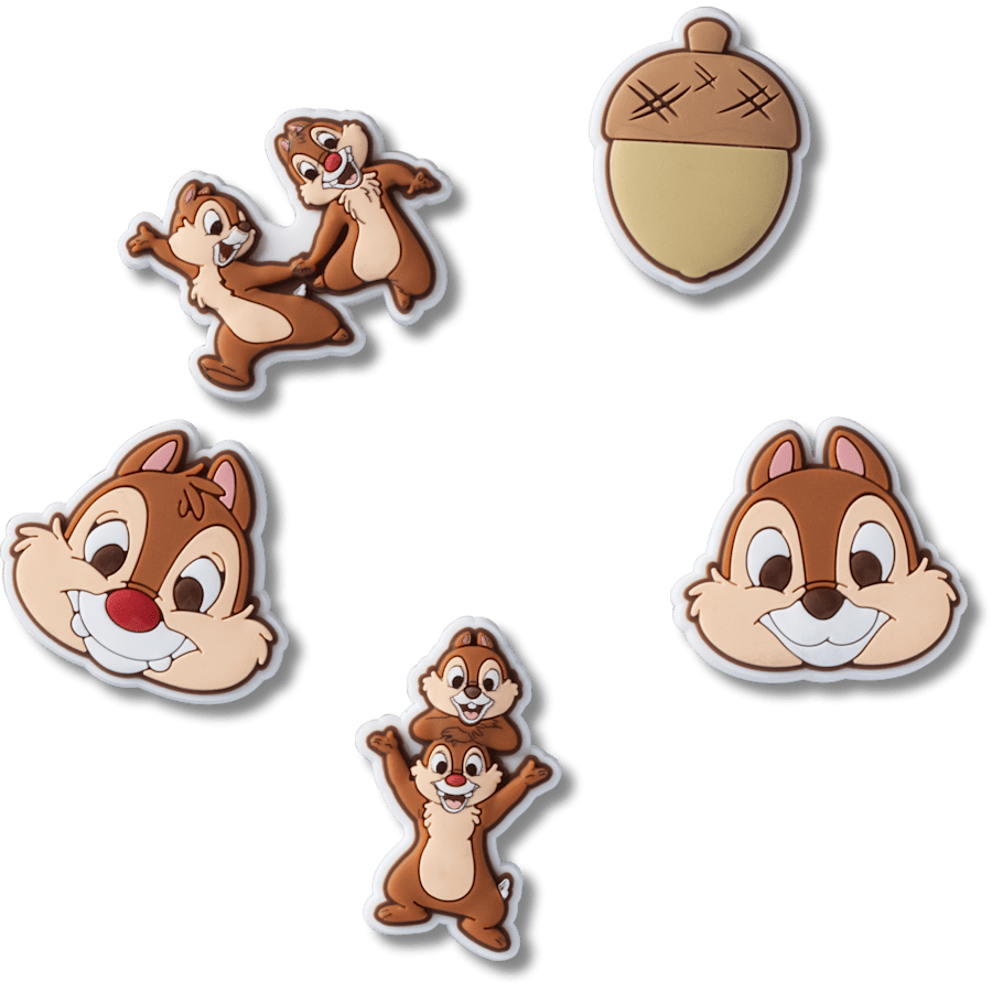 Crocs - Disney Chip n Dale 5 Pack Jibbitz™ charms for Women|Men|Kids|Jibbitz™ Charms