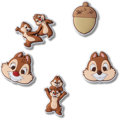 Crocs - Disney Chip n Dale 5 Pack Jibbitz™ charms for Women|Men|Kids|Jibbitz™ Charms