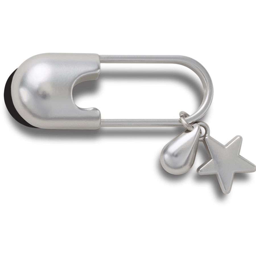 Crocs - Silver Meta Safety Pin Jibbitz™ charms for Women|Men|Jibbitz™ Charms