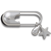 Crocs - Silver Meta Safety Pin Jibbitz™ charms for Women|Men|Jibbitz™ Charms