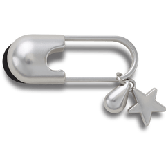 Crocs - Silver Meta Safety Pin Jibbitz™ charms for Women|Men|Jibbitz™ Charms