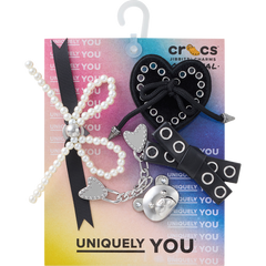 Crocs - Indie Luxe Silver 5 Pack Jibbitz™ charms for Women|Men|Jibbitz™ Charms