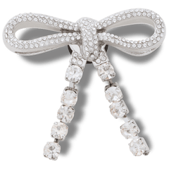 Crocs - Silver Gem Bow Jibbitz™ charms for Women|Men|Jibbitz™ Charms