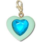 Crocs - Blue Heart Sim Gem Charm Jibbitz Shoe Charm for Women|Men|Kids|Jibbitz™ Charms