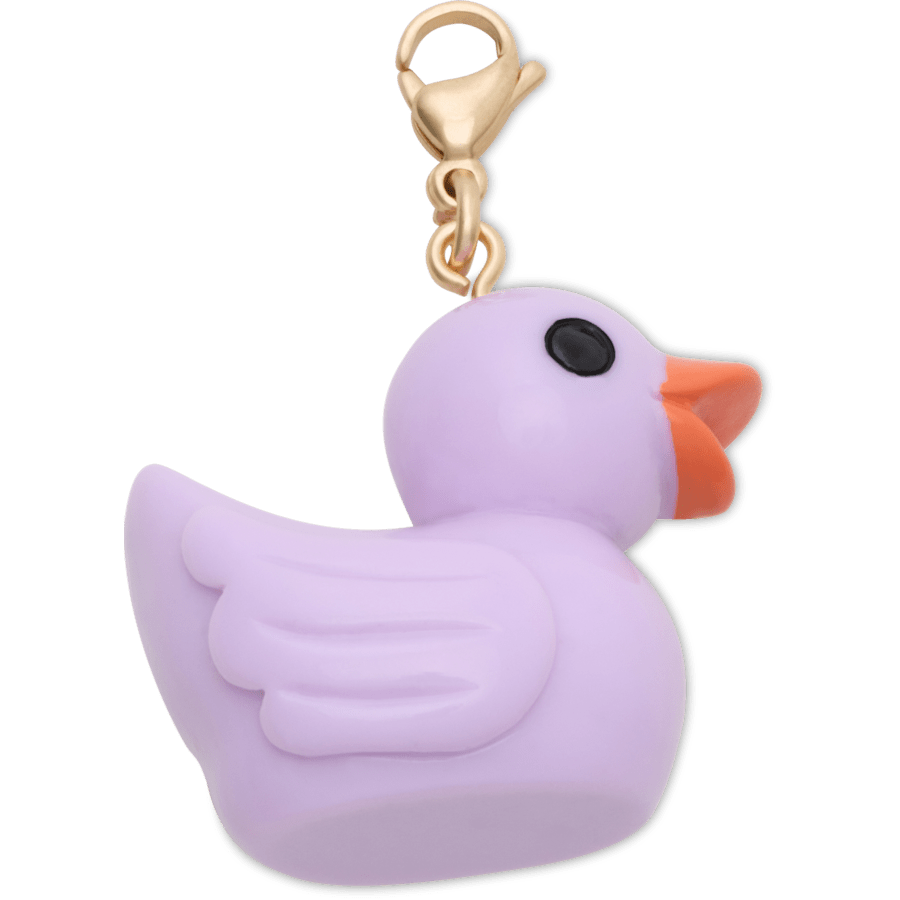 Crocs - Purple Rubber Duck Charm Jibbitz Shoe Charm for Women|Men|Kids|Jibbitz™ Charms