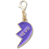 Crocs - Purple Glitter BFF Charm Right Jibbitz Shoe Charm for Women|Men|Kids|Jibbitz™ Charms