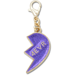 Crocs - Purple Glitter BFF Charm Right Jibbitz Shoe Charm for Women|Men|Kids|Jibbitz™ Charms
