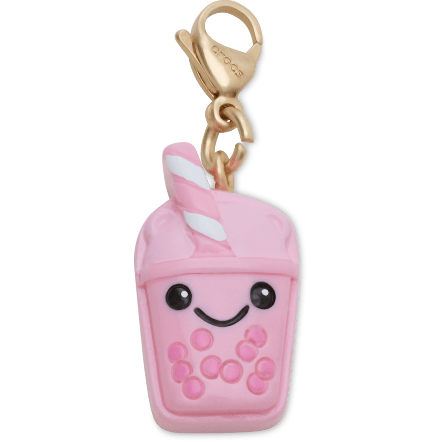 Crocs - Cute Pink Boba Charm Jibbitz Shoe Charm for Women|Men|Kids|Jibbitz™ Charms