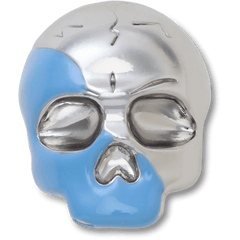Crocs - Silver and Blue Enamel Skull Jibbitz™ charms for Women|Men