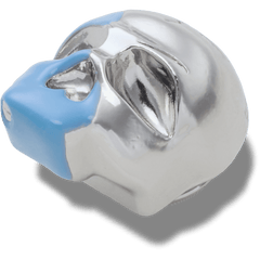 Crocs - Silver and Blue Enamel Skull Jibbitz™ charms for Women|Men