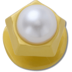 Crocs - Gold Pentagon Pearl Jibbitz™ charms for Women|Men|Jibbitz™ Charms