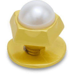 Crocs - Gold Pentagon Pearl Jibbitz™ charms for Women|Men|Jibbitz™ Charms