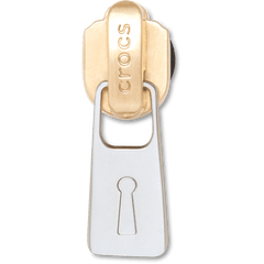 Crocs - Gold and Silver Zipper Jibbitz™ charms for Women|Men