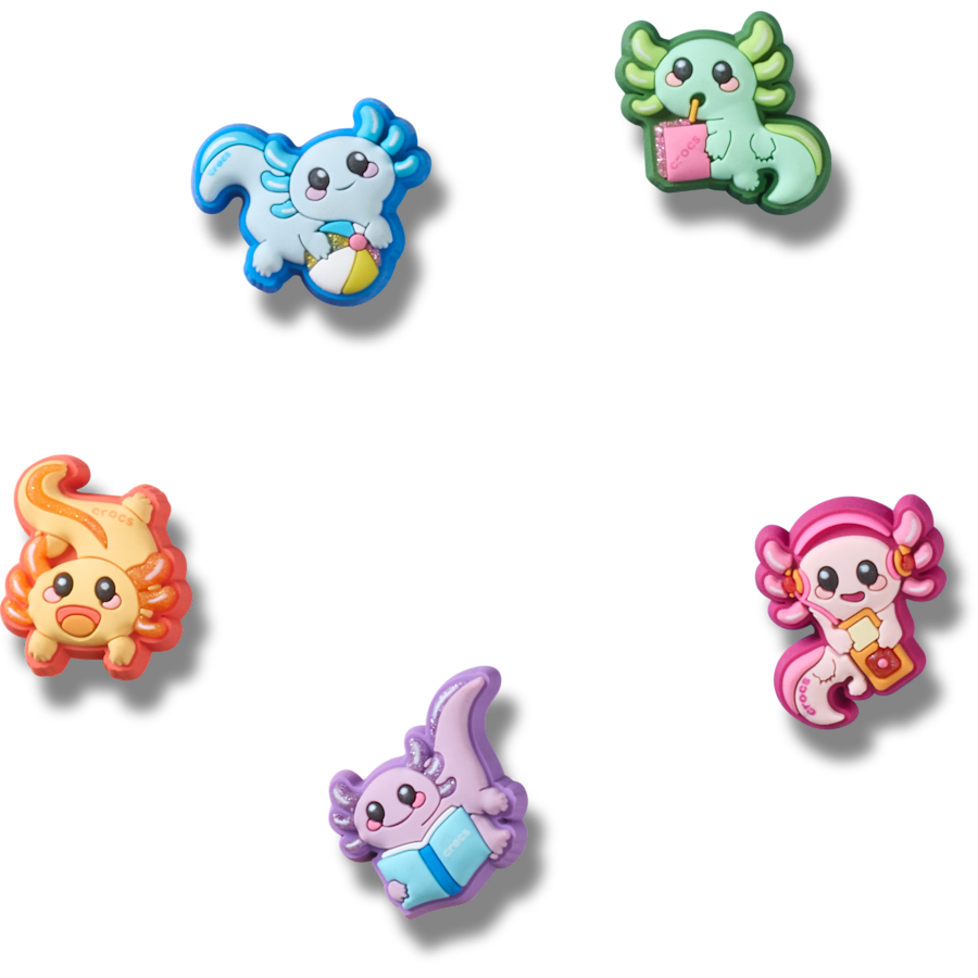 Crocs - Tiny Axolotls 5 Pack Jibbitz™ charms for Women|Men|Jibbitz™ Charms