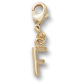 Crocs - Gold Letter F Charm Jibbitz™ charms for Women|Men|Kids|Jibbitz™ Charms