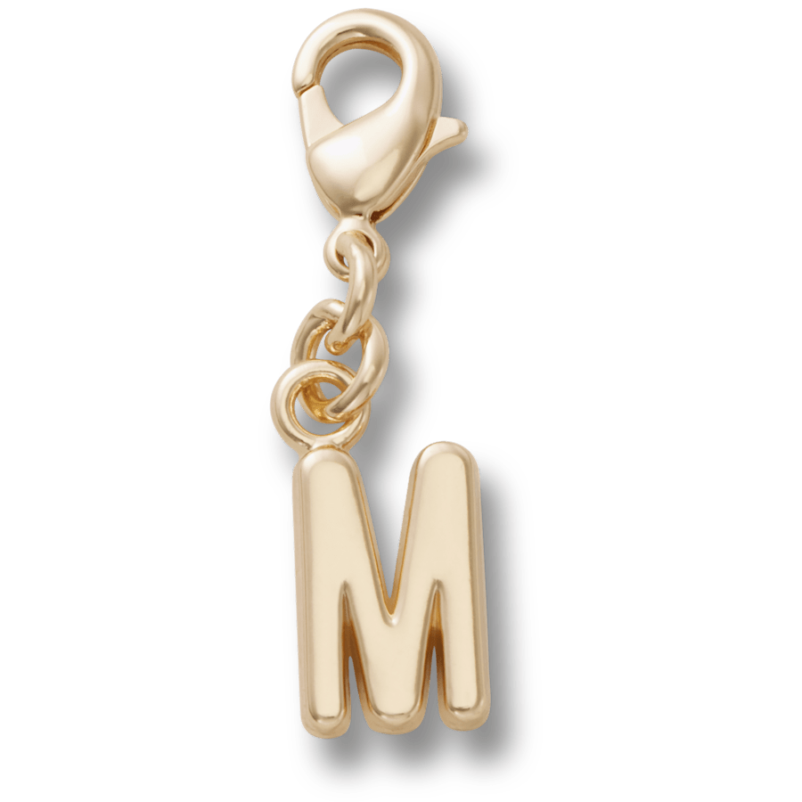 Crocs - Gold Letter M Charm Jibbitz™ charms for Women|Men|Kids|Jibbitz™ Charms