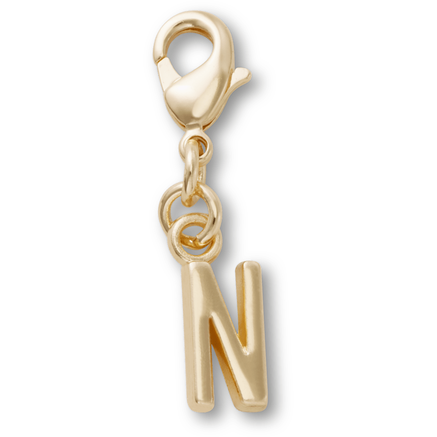 Crocs - Gold Letter N Charm Jibbitz™ charms for Women|Men|Kids|Jibbitz™ Charms