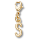 Crocs - Gold Letter S Charm Jibbitz™ charms for Women|Men|Kids|Jibbitz™ Charms