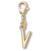 Crocs - Gold Letter V Charm Jibbitz™ charms for Women|Men|Kids|Jibbitz™ Charms