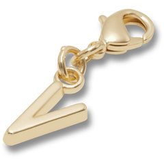 Crocs - Gold Letter V Charm Jibbitz™ charms for Women|Men|Kids|Jibbitz™ Charms