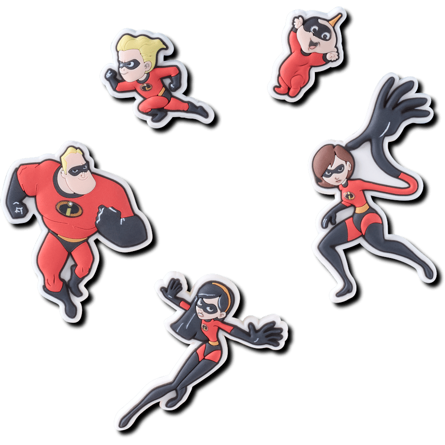 Crocs - Pixar Incredibles 5 Pack Jibbitz charm for Women|Men|Jibbitz™ Charms