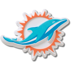 Crocs - NFL Miami Dolphins Logo Jibbitz™ charms for Women|Men|Jibbitz™ Charms