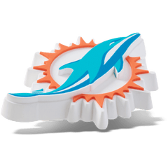 Crocs - NFL Miami Dolphins Logo Jibbitz™ charms for Women|Men|Jibbitz™ Charms