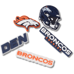 Crocs - NFL Denver Broncos 5 Pack Jibbitz Shoe Charm for Women|Men|Jibbitz™ Charms