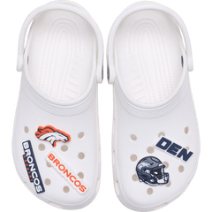 Crocs - NFL Denver Broncos 5 Pack Jibbitz Shoe Charm for Women|Men|Jibbitz™ Charms